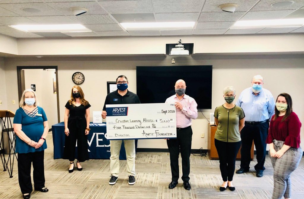 The Arvest Foundation Donates $5,000 to Creative Learning Alliance