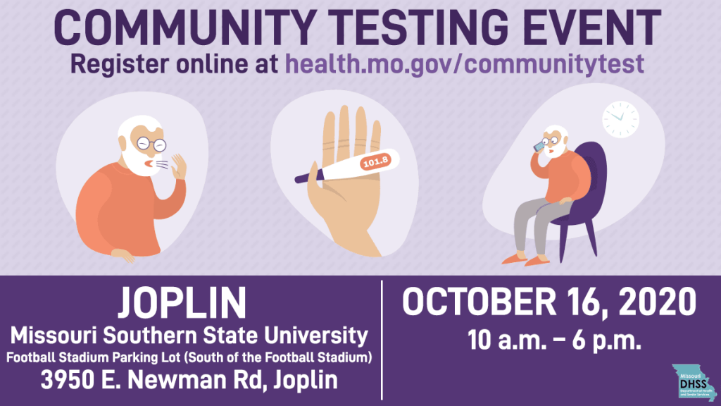 Missouri Department of Health & Senior Services Offering Free COVID-19 Testing on October 16