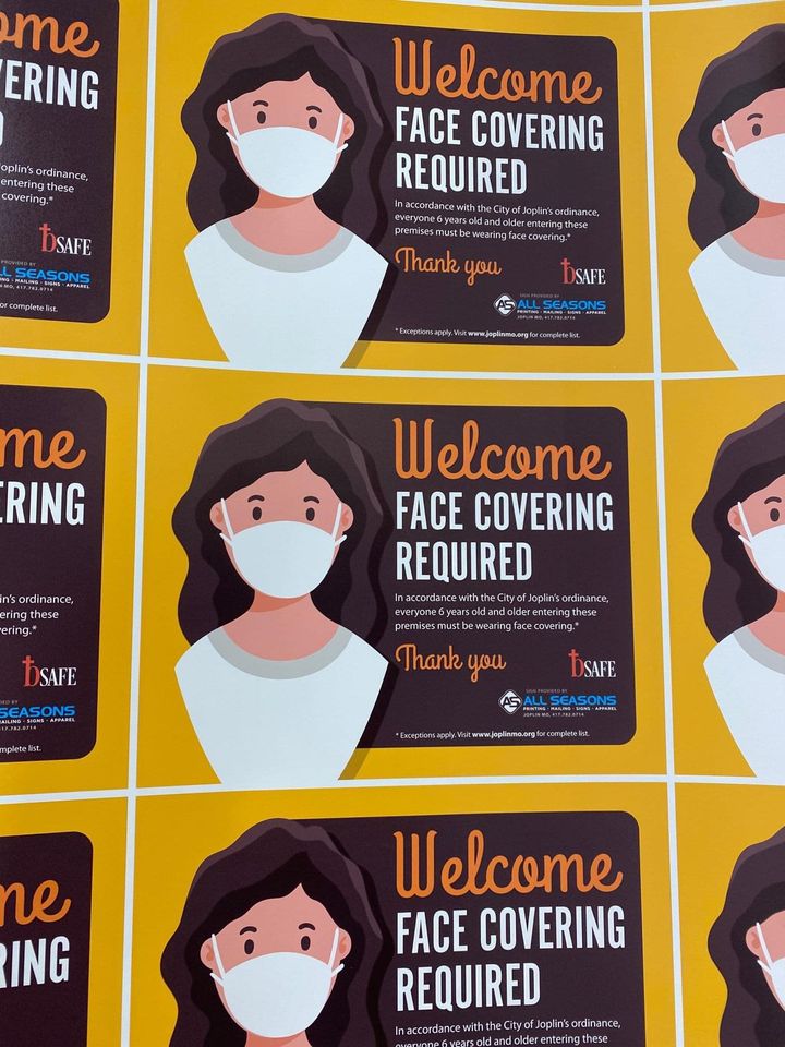 All Seasons Signs & Printing Giving Away Window Decals for Businesses