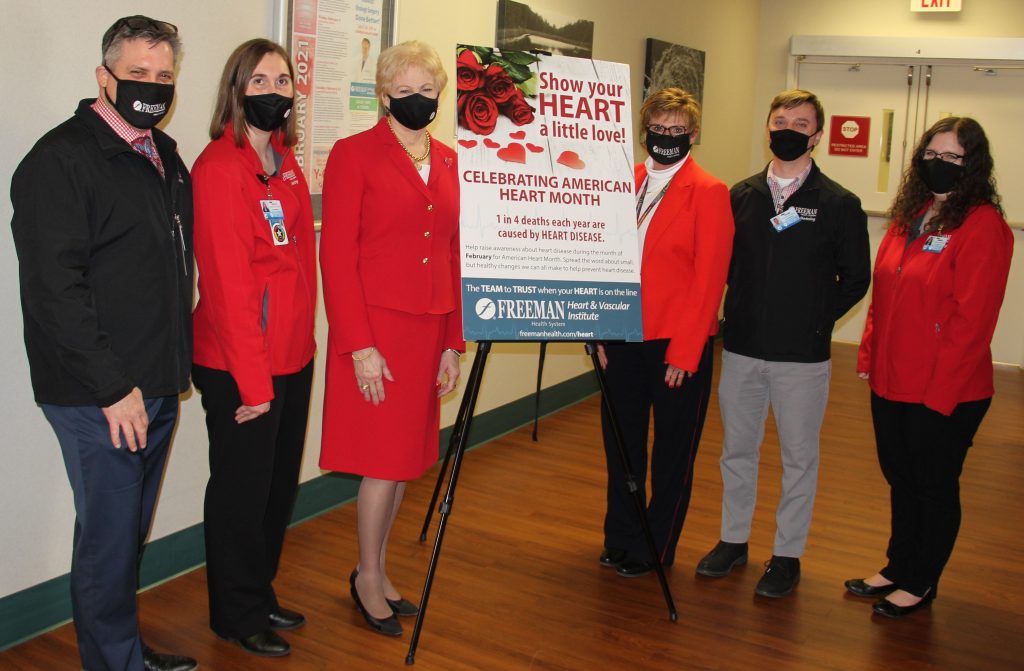 Freeman "Goes Red" to Call Attention to Women's Heart Disease