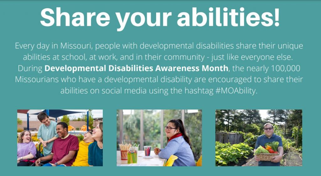 Observing National Developmental Disability Month