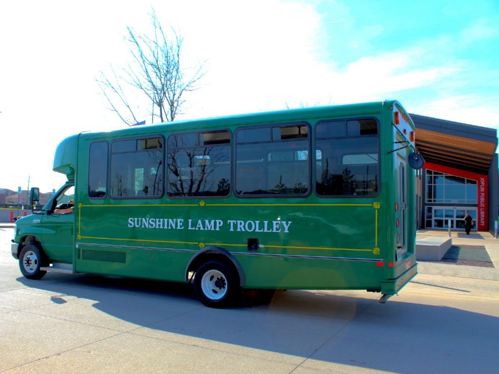 Free Sunshine Lamp Trolley Pass from Joplin Public Library