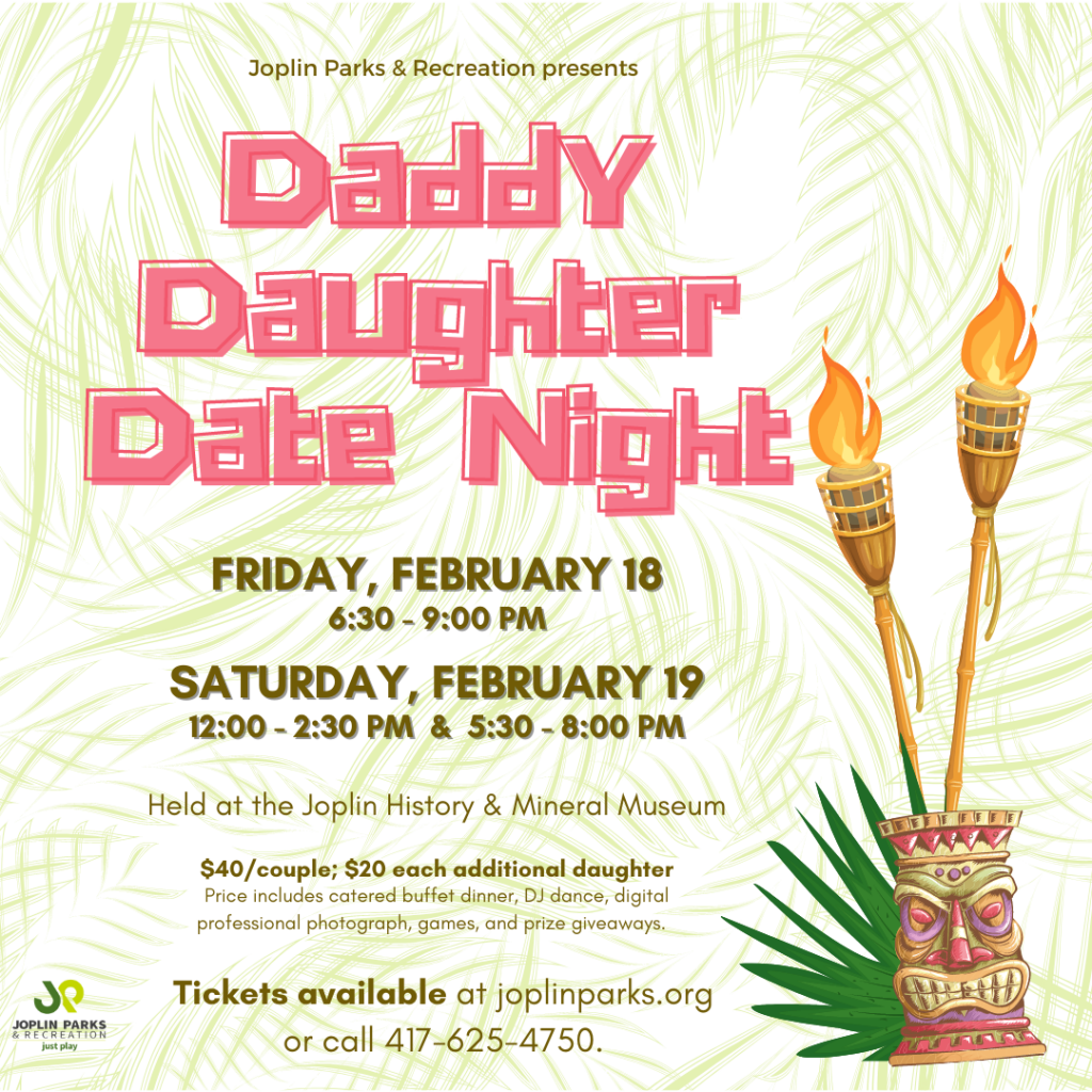 Joplin Parks & Recreation Presents Daddy Daughter Date Night