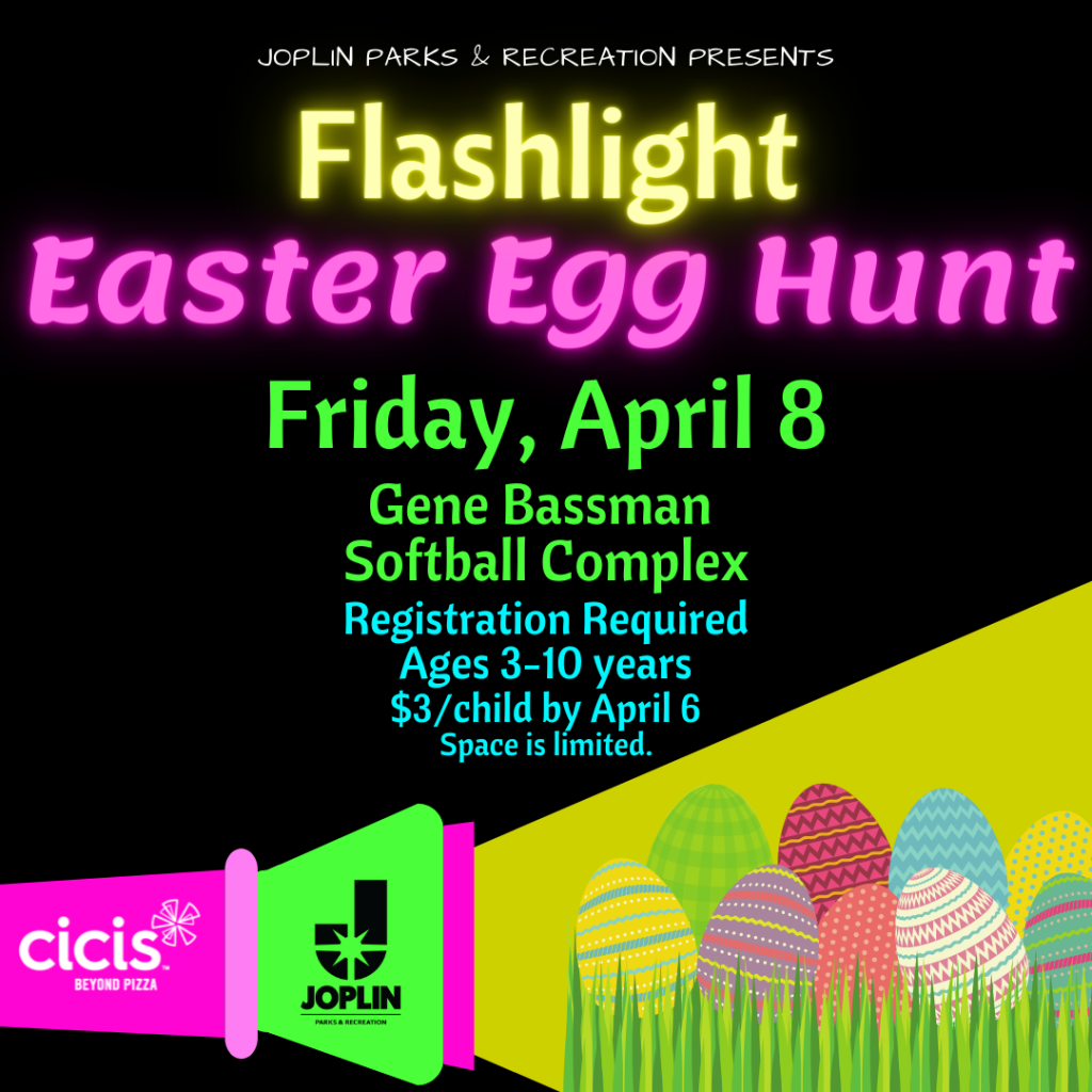 Joplin Parks & Recreation Offers Flashlight Egg Hunt