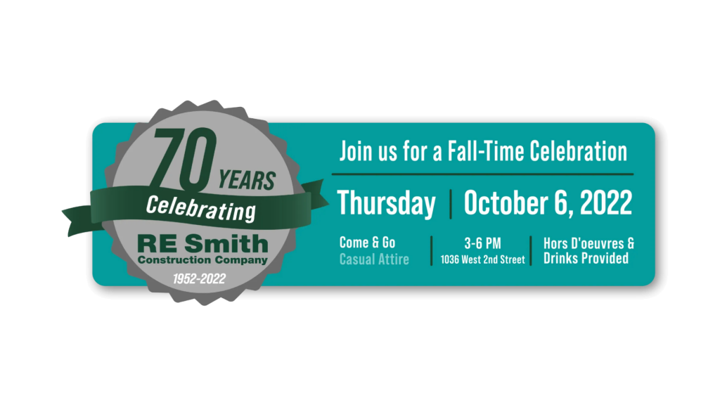 R.E. Smith Construction Announces 70th Anniversary Celebration