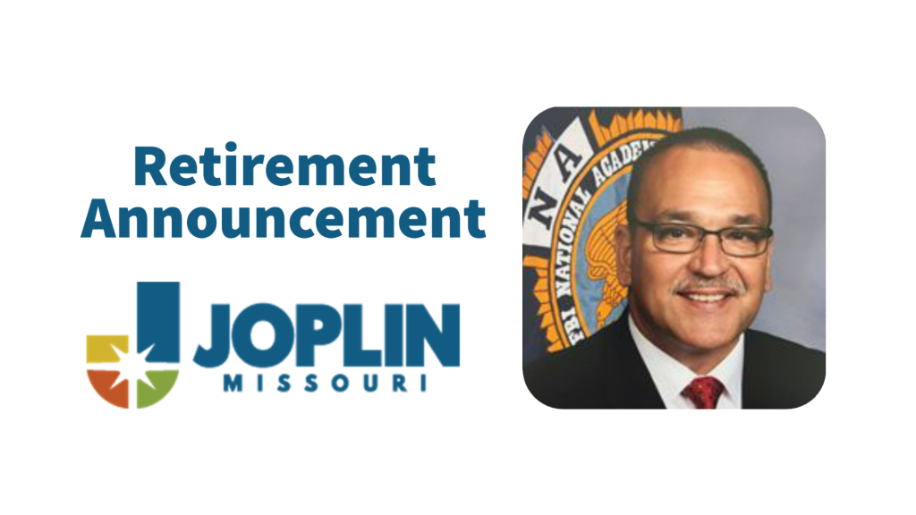 City of Joplin Announces Joplin Police Chief Rowland Plans to Retire June 1, 2023