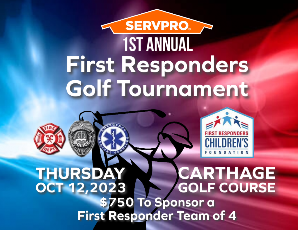 SERVPRO to Host First Responders Golf Tournament on October 12, 2023