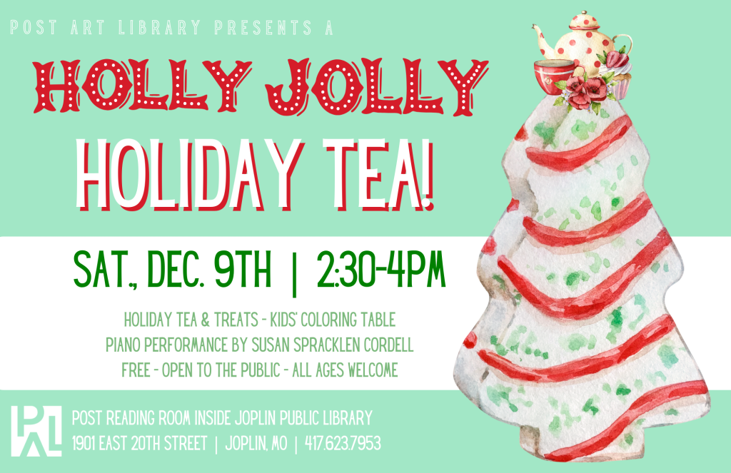 Post Art Library to Host Holiday Tea on December 9