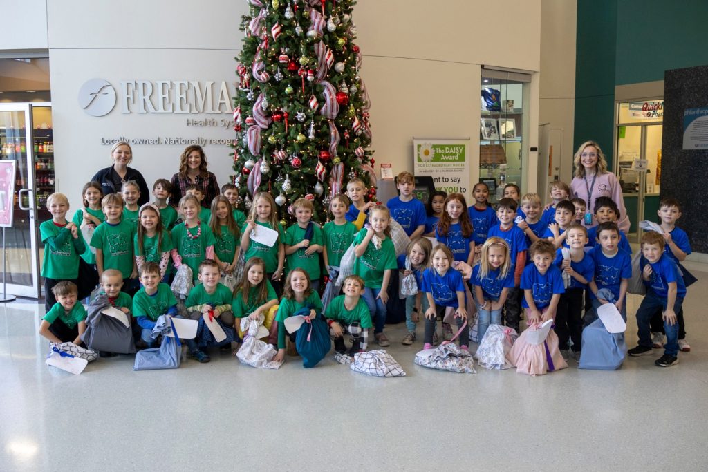 Neosho Students Bring Toys to Pediatric Patients at Freeman Health System