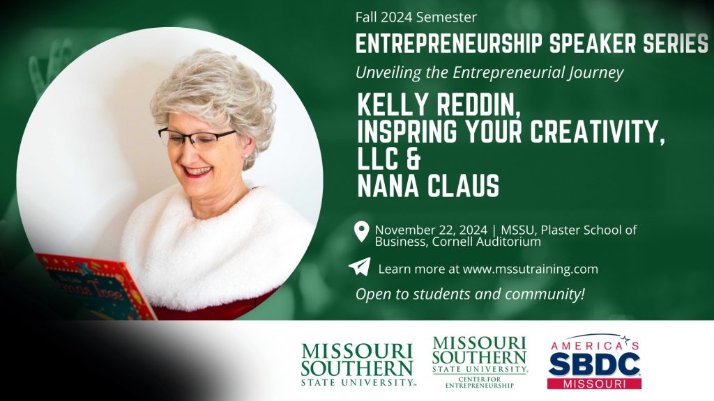 Missouri SBDC at MSSU to Host Third Seminar in Fall Entrepreneurship Series on November 22