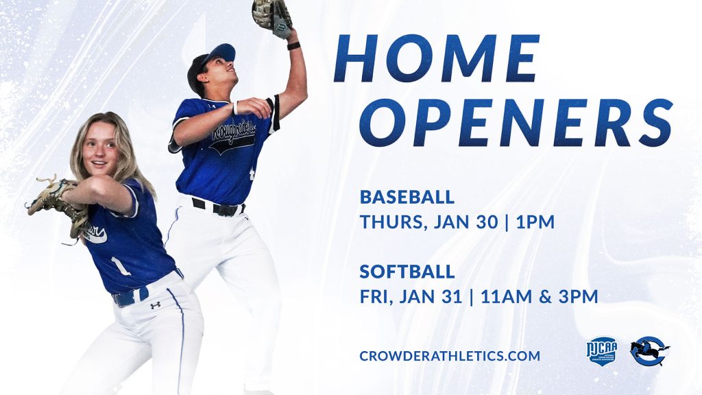 Crowder College's 2025 Baseball and Softball Seasons Begins January 30 and 31