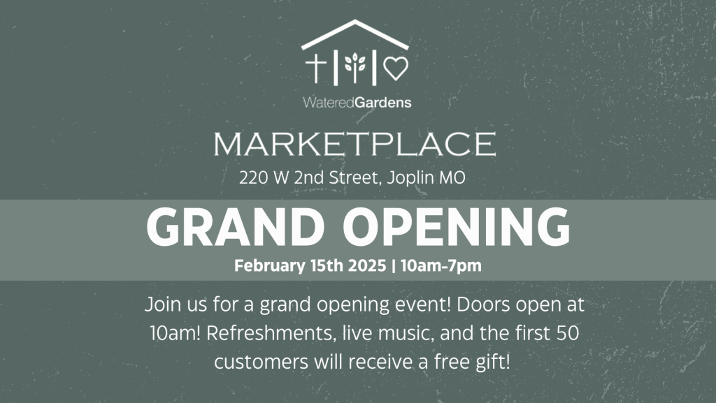 Watered Gardens Ministries Announces the Opening of the Marketplace Thrift Store on February 15