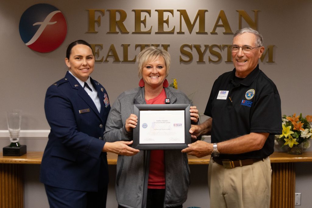 Freeman Health System's Amber Kinder Receives Coveted 'Patriot' Award