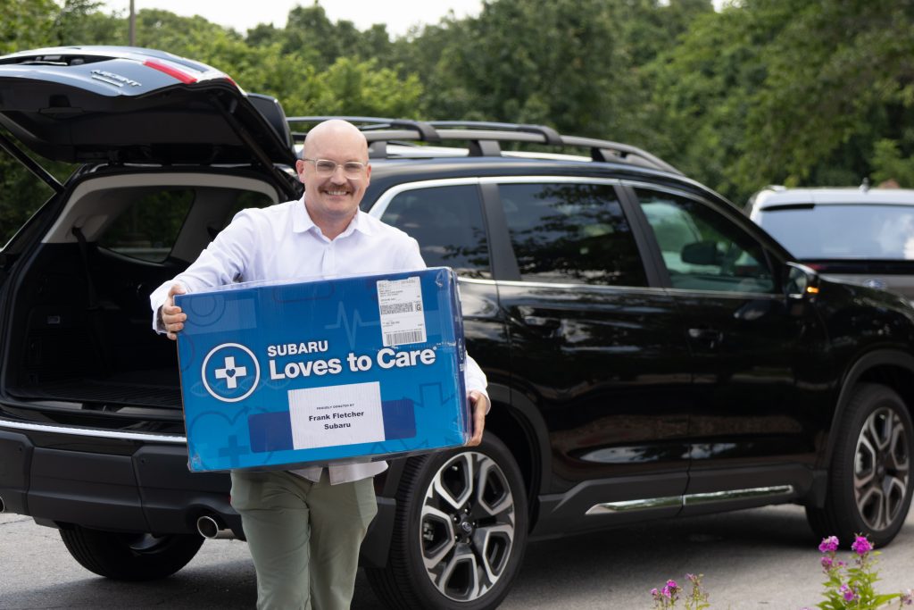 Fletcher Subaru Dealership Donates Blankets to Freeman Health System Cancer Patients