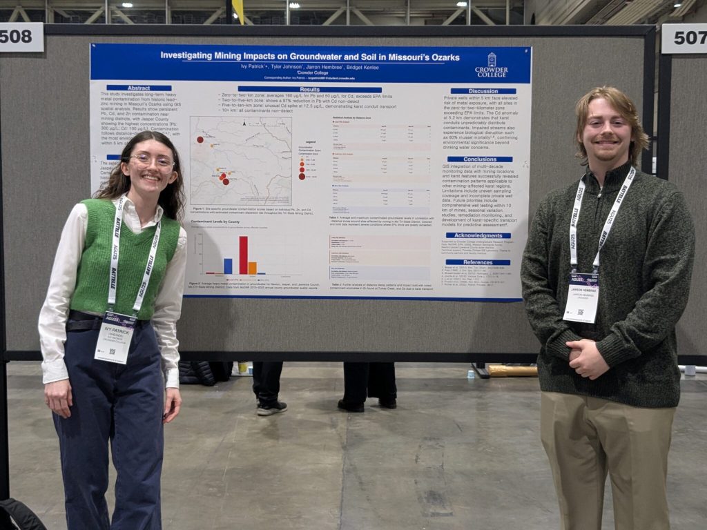 Crowder College Students Present at Annual American Geophysical Union Conference