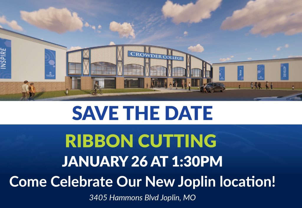 Crowder College to Host Ribbon Cutting for Advanced Training & Workforce Center on January 26