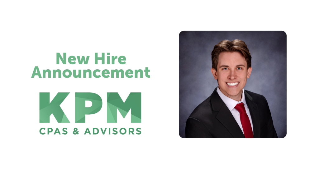 KPM, CPAs & Advisors Welcomes Luke Schnurr