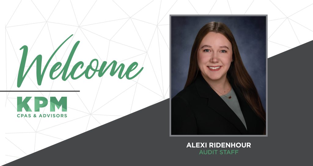 KPM CPAs & Advisors Welcomes Alexi Ridenhour