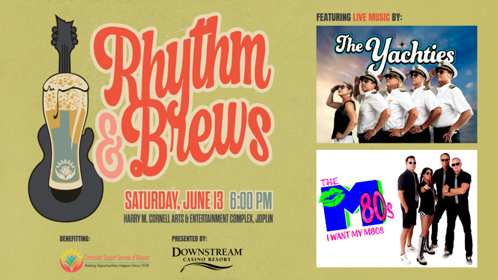 Community Support Services of Missouri to Host Rhythm & Brews on June 13 in Downtown Joplin