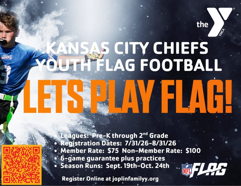 Joplin Family YMCA Opens Registration for Kansas City Chiefs NFL FLAG Football League